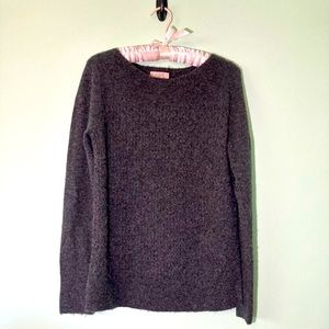 LOFT Charcoal Crew Neck Sweater
